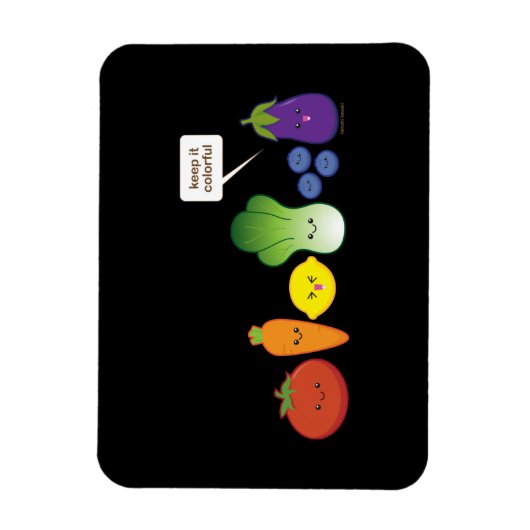 Behalt es farbig (einfaches Design) Magnet (Vertikal)