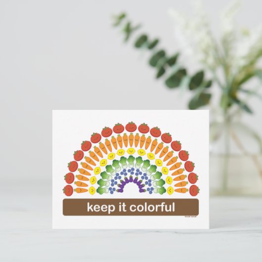 Behalt es farbig postkarte (Stehend Vorderseite)