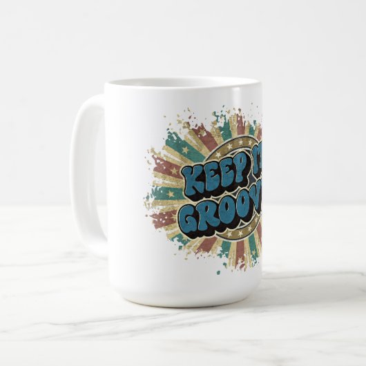 Behalt es groovy kaffeetasse (Vorderseite Links)