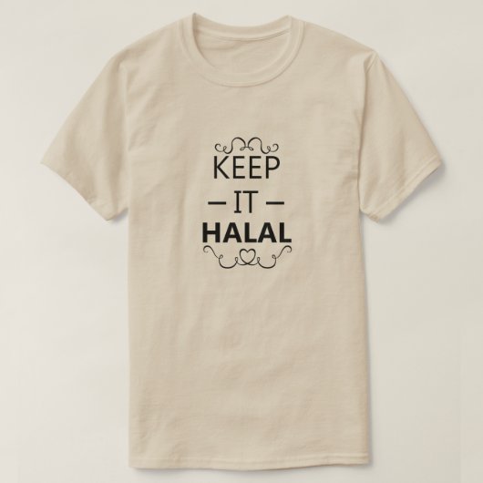 Behalt es halal T-Shirt (Design vorne)