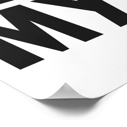 Behalt es hoch und du bist das nächste ungelöste M Poster (Ecke)