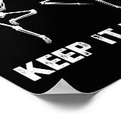 Behalt es komisch tanzendes Skelett Poster (Ecke)