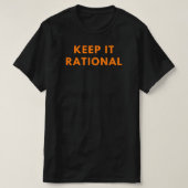 Behalt es rational | Funny Math Teacher Quote Gesc T-Shirt (Design vorne)