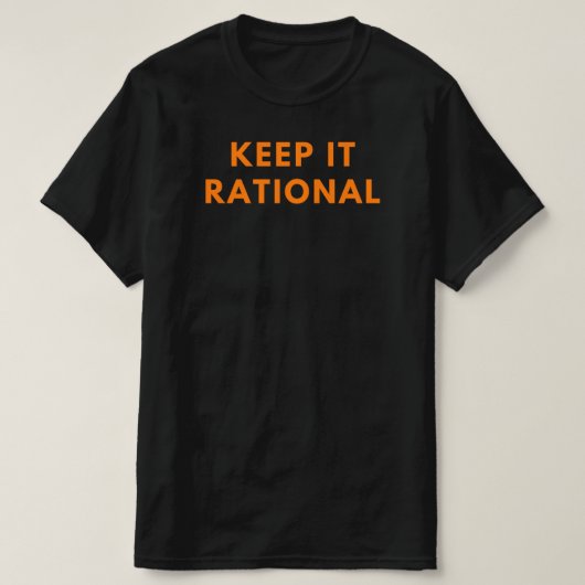 Behalt es rational | Funny Math Teacher Quote Gesc T-Shirt (Design vorne)