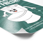 Behalt es sauber, Behalt frisch - Funny Bad Fotodruck (Ecke)