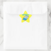 Behalt es sauber Stern-Aufkleber (Tasche)