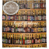 Behalt es schöne Duschvorhang Bier (Vorderseite)