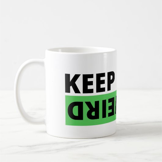 Behalt es seltsam kaffeetasse (Links)