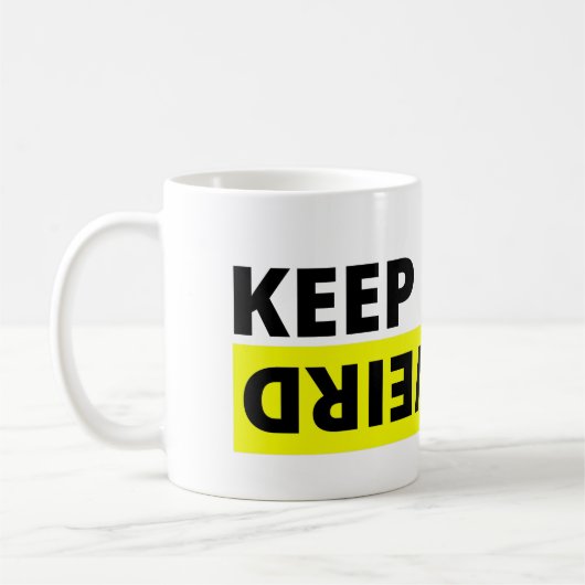 Behalt es seltsam kaffeetasse (Links)