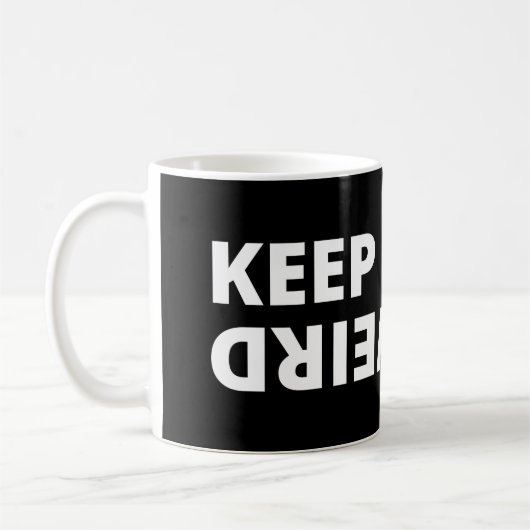 Behalt es seltsam kaffeetasse (Links)