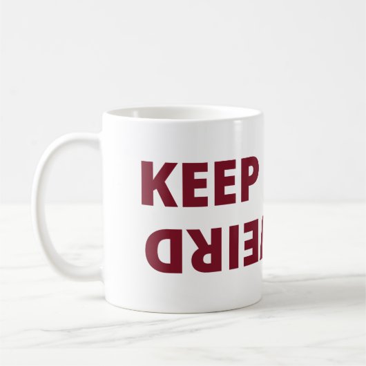 Behalt es seltsam kaffeetasse (Links)