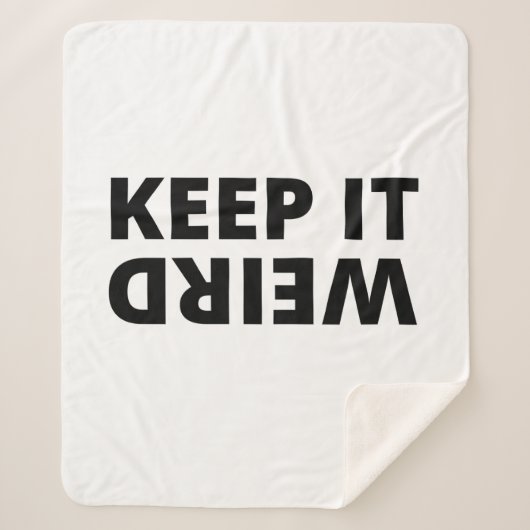 Behalt es seltsam sherpadecke (Vorderseite)