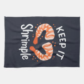 Behalt es Shrimple Seafood Shrimp Gag Geschirrtuch (Horizontal)