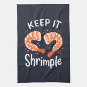 Behalt es Shrimple Seafood Shrimp Gag Geschirrtuch (Vertikal)
