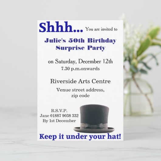 Behalt es unter deiner Hut-Einladung Einladung (Stehend Vorderseite)