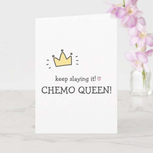 Behalt, es zu spielen! Chemo Queen! Niedlicher Kre Karte (Orchidee)