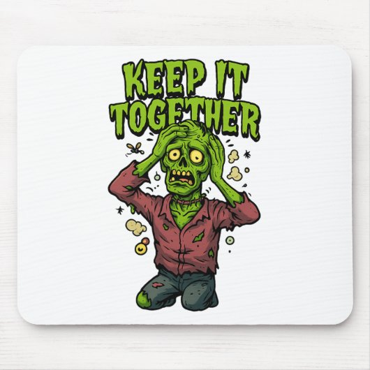 Behalt es zusammen - Funny Zombie Pun Sarcastic Mousepad (Vorne)
