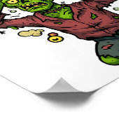 Behalt es zusammen - Funny Zombie Pun Sarcastic Poster (Ecke)