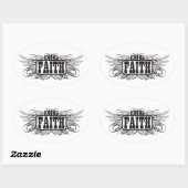 Behalt Faith Ovaler Aufkleber (Blatt)