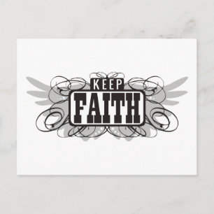 Behalt Faith Postkarte