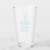 Behalt Familien zusammen Glas (Rückseite)