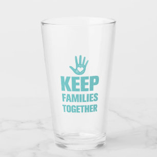 Behalt Familien zusammen Glas