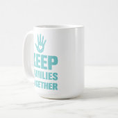 Behalt Familien zusammen Kaffeetasse (Vorderseite Links)
