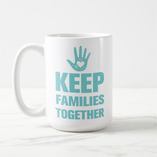 Behalt Familien zusammen Kaffeetasse (Links)