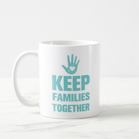 Behalt Familien zusammen Kaffeetasse (Links)