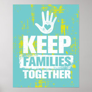 Behalt Familien zusammen Poster