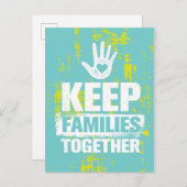 Behalt Familien zusammen Postkarte (Vorne/Hinten)