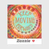 Behalt, farbenfrohe Ermutigung voranzutreiben Aufkleber (Blatt)