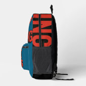 Behalt Fighting - 3D Fett Typografie Bedruckter Rucksack (Rechts)