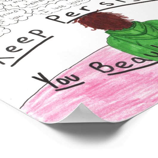 Behalt fortbestehen poster (Ecke)