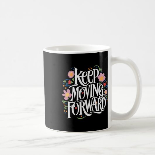 Behalt Forward Joyful Floral Mütter Day Illu Kaffeetasse (Rechts)