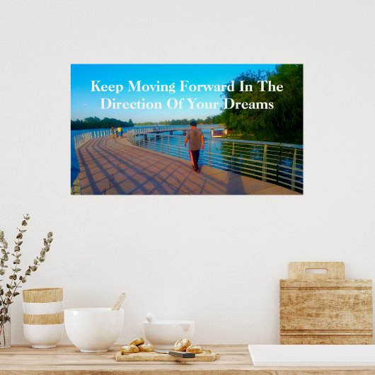 "Behalt Forward" Poster (Küche)