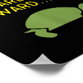 Behalt Forward Turtle - Positiv Motivierend Poster (Ecke)