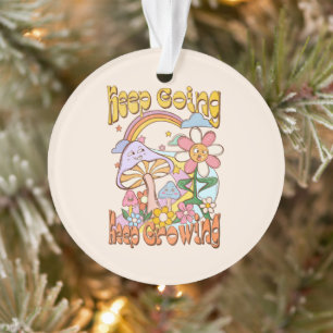 Behalt gehen, Behalt wachsen   Pilze und Blumen Ornament