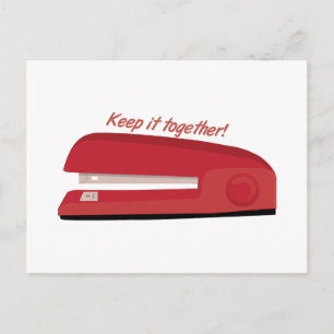 Behalt gemeinsam postkarte