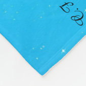 Behalt glaube, Sternenhimmel mit schwarzem Hinterg Fleecedecke (Ecke)