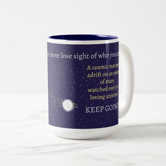 'Behalt Going' 15oz Kaffee Tasse (VorderseiteRechts)