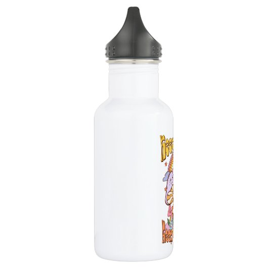 Behalt Going, Behalt Growing - Pilze & Blume Edelstahlflasche (Links)