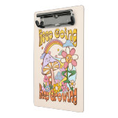 Behalt Going, Behalt Growing - Pilze & Blume Mini Klemmbrett (Gewinkelt2)