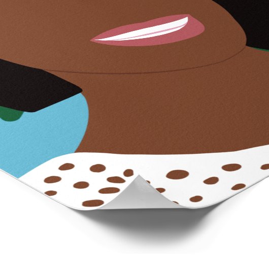 Behalt Going Behalte wachsende afrikanische Amerik Poster (Ecke)