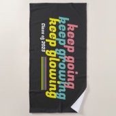 Behalt Going Behaltend Behaltend Strandhandtuch (Vorderseite)