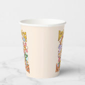 Behalt Going, Behaltend Wachsen - Pilz & Blume Pappbecher (Rechts)