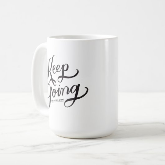 Behalt Going Coffee Tasse (Vorderseite Links)