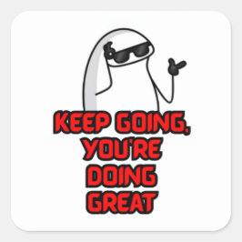 Behalt Going - Motivierend Niedlicher Aufkleber