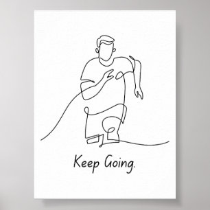 Behalt Going - Motivierend Poster