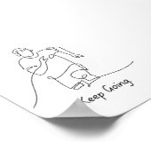 Behalt Going - Motivierend Poster (Ecke)